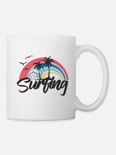 Surfing - Tasse - Weiß