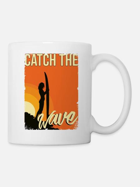 Surfing - Tasse - Weiß