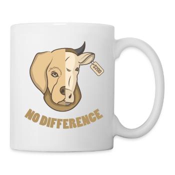 VEGETARIAN gift animal rights activists for vegans - Mug - white - Right