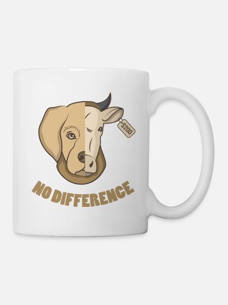 VEGETARIAN gift animal rights activists for vegans - Mug - white