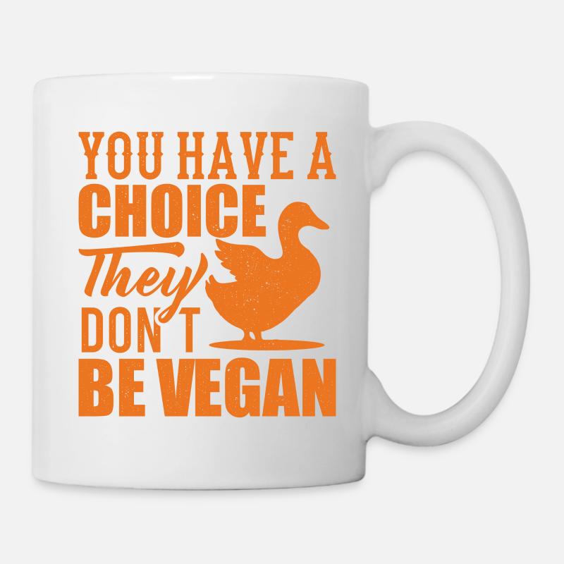 VEGETARIAN gift animal rights activists for vegans BE - Mug - white
