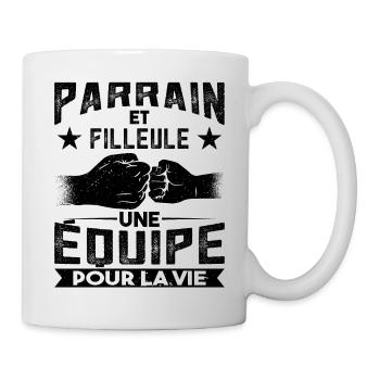 Parrain et Filleule Cadeau - Mug blanc - blanc - Droite
