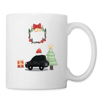EVNotify Christmas Car - Mug blanc - blanc - Droite