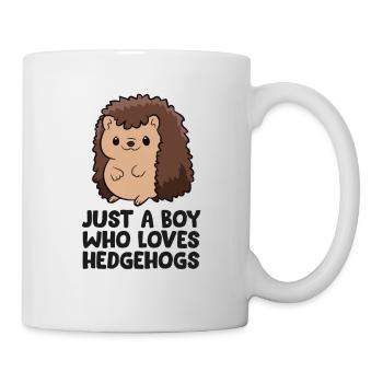 Just a Boy Who Loves Hedgehogs Kids Hedgehog Boy - Mug blanc - blanc - Droite