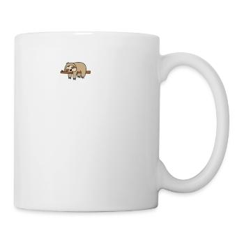 Cool Sloth Heartbeat Funny Sloths Animal Zoo - Tasse - Weiß - Rechts
