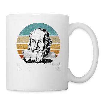 Thunderbolt lightning Galileo Philosoph Physik - Tasse - Weiß - Rechts