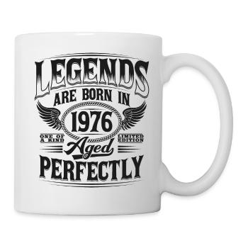 Les légendes sont nées en 1976 cadeau d'anniversaire - Mug blanc - blanc - Droite