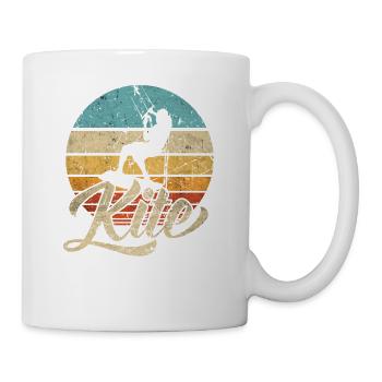 KITE Kite Kite kite kite surf retro - Mug blanc - blanc - Droite