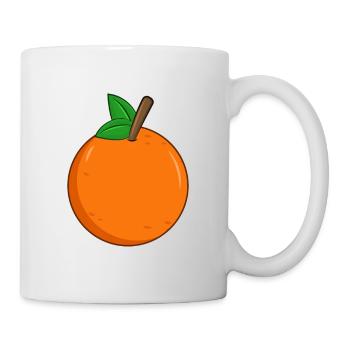 Orange - Tasse - Weiß - Rechts