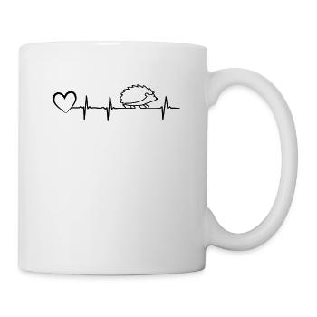 Hénérie battement du cœur Heartbeat - Mug blanc - blanc - Droite