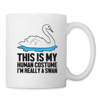 Swan Birds Gift This Is My Human Costume I’m - Mug blanc - blanc - Droite