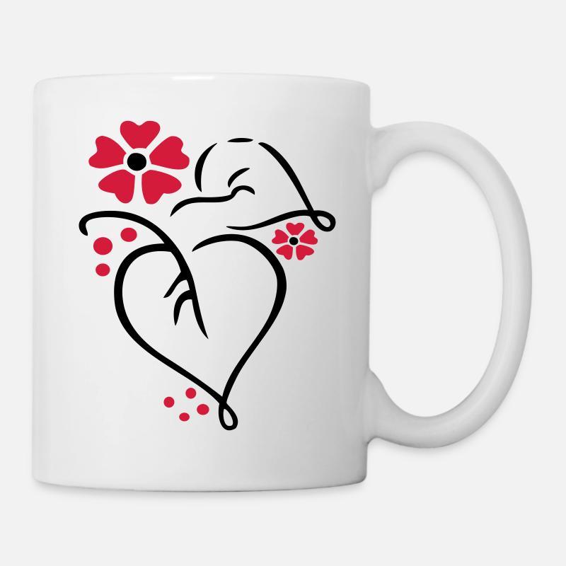 Naturfreund, Blumen - Tasse - Weiß
