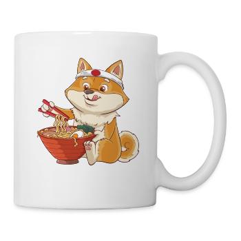 Ramen Shiba Inu Japon chien de soupe de nouilles cadeau - Mug blanc - blanc - Droite