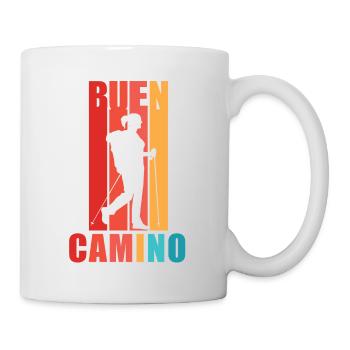 Buen Camino Woman Of Way of St. James Pilgrim Spain - Mug - white - Right