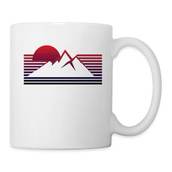 Sunshine Over The Rainbow Mountain - coloured - Mug - white - Right
