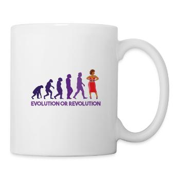 Drag Queen Evolution Oder Revolution - Tasse - Weiß - Rechts