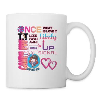 Korea Inspired KPop Once Twice What is Lo ... K-Pop - Mug - white - Right