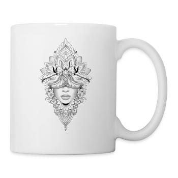 FEMME Mandala - Mug blanc - blanc - Droite