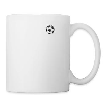 Soccer Heartbeat Siccer Lover Player Coach School - Tasse - Weiß - Rechts