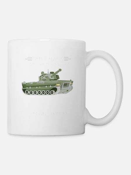 Armee Panzer Veteran Militär Geschenk - Tasse - Weiß