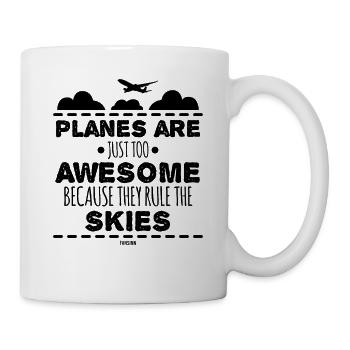 I love planes - Mug - white - Right