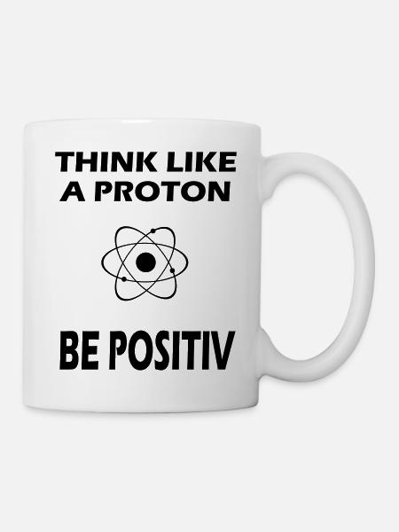 Proton disant positif - Mug blanc - blanc