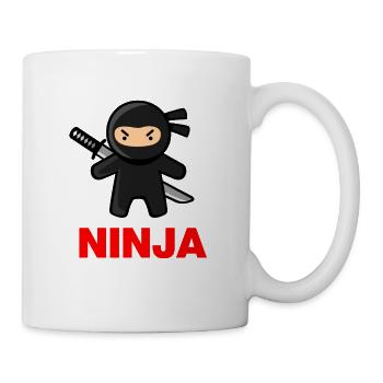 Cute Ninja - Tasse - Weiß - Rechts