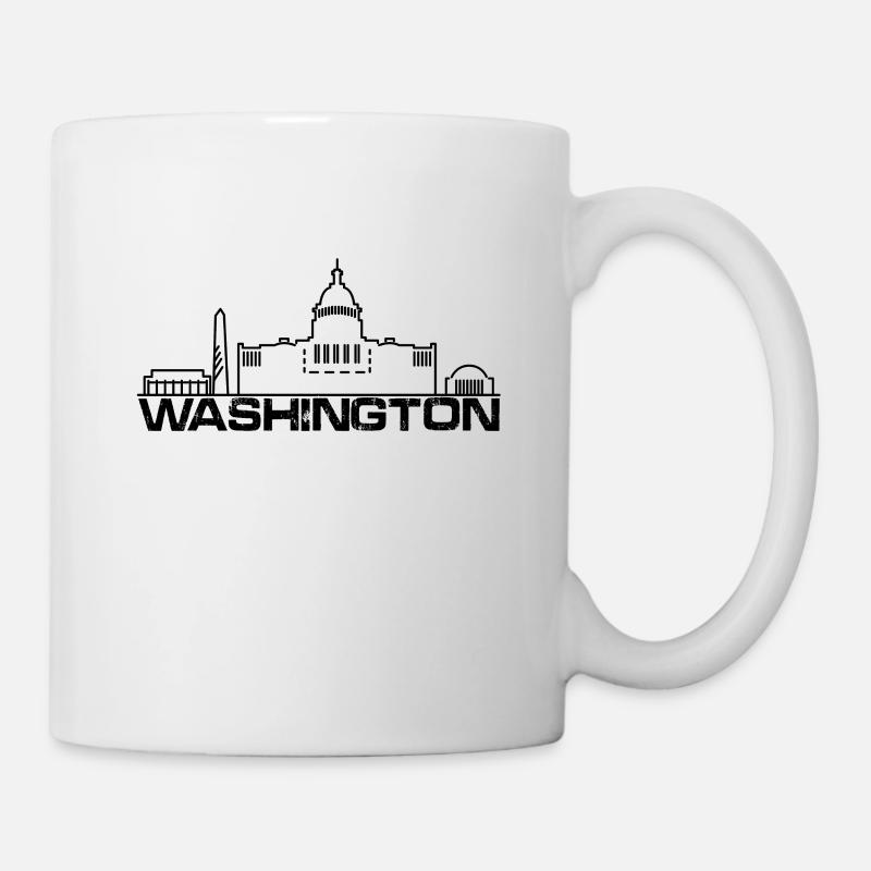 washington - Tasse - Weiß