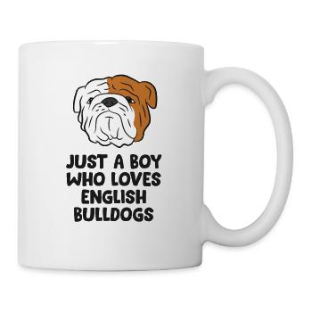 Juste A Boy Who Loves English Bulldogs - Mug blanc - blanc - Droite