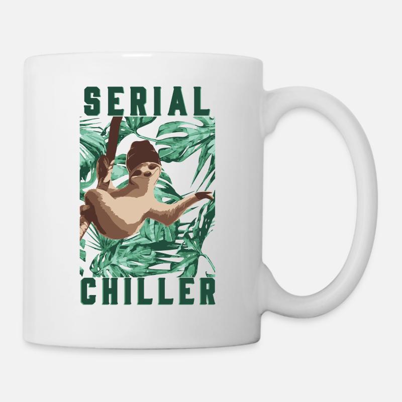 Sloth serial chiller - Tasse - Weiß