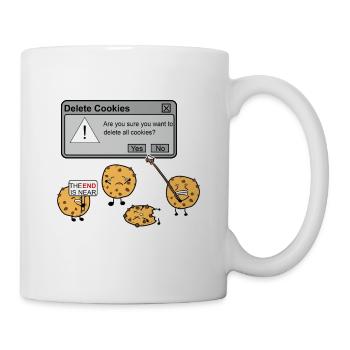 Supprimer les cookies Funny Internet Meme Browser - Mug blanc - blanc - Droite