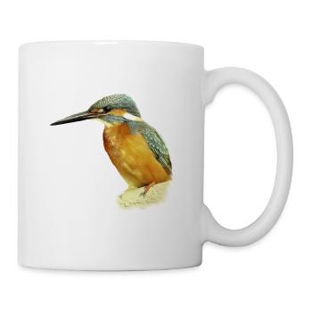 Cadeau d'illustration de conception de Kingfisher - Mug blanc - blanc - Droite