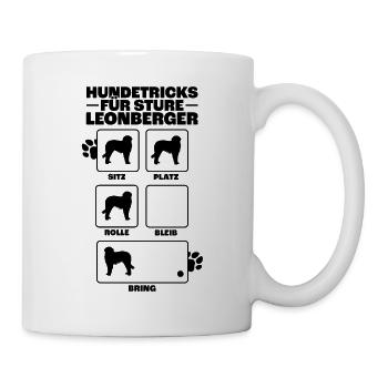 Leonberger Hundetricks deutscher Wachhund Geschenk - Tasse - Weiß - Rechts
