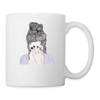 Katastrophe Frauen Vintage Retro Ernsthaft - Tasse - Weiß - Rechts