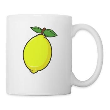 Zitrone - Tasse - Weiß - Rechts
