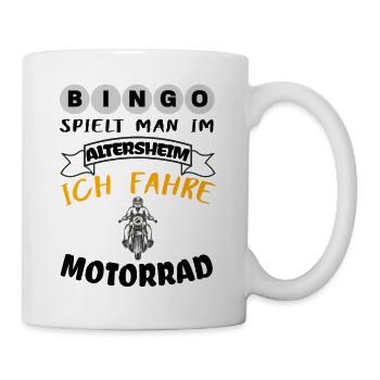 Herren / Opa ich fahre Motorrad - Opa Geburtstag - Tasse - Weiß - Rechts