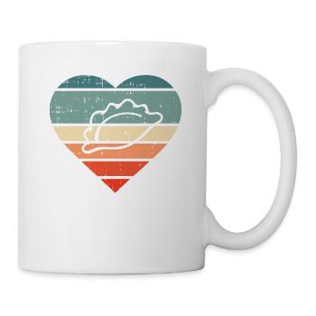 Piroshky Pierogi dumplings Golabki heart gift - Mug - white - Right