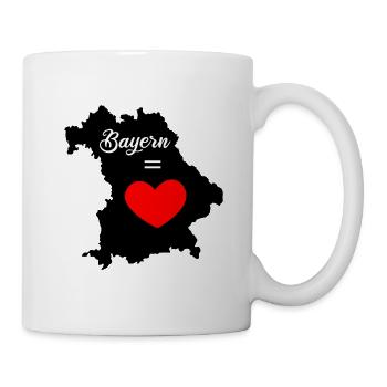 Bayern ist Liebe - Tasse - Weiß - Rechts