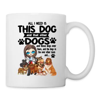Dog design with a beautiful dog motif - Mug - white - Right