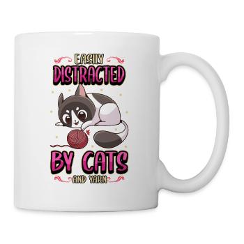 Cat Kitten Funny Sayings Pet Gift - Mug - white - Right
