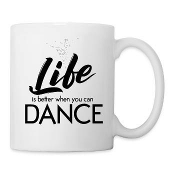 Ballerine Danse Ballet Heartbeat - Mug blanc - blanc - Droite