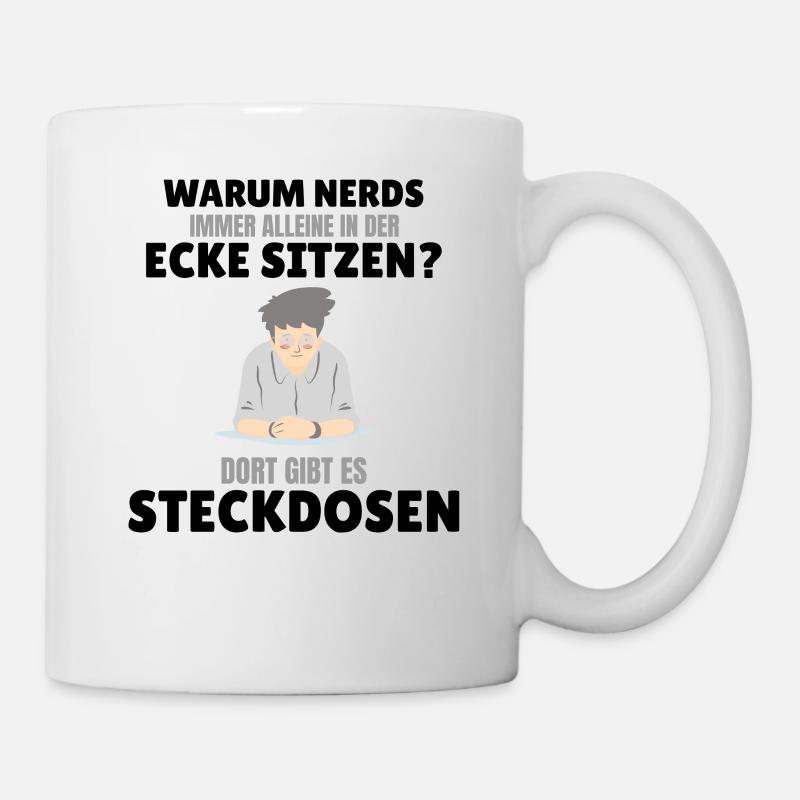 Nerds Nerd Programmierer Informatiker Computer - Tasse - Weiß