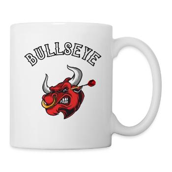 Bullseye dartfan's dart eye - Mug - white - Right