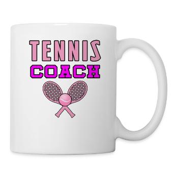 Entraîneur de tennis - Mug blanc - blanc - Droite