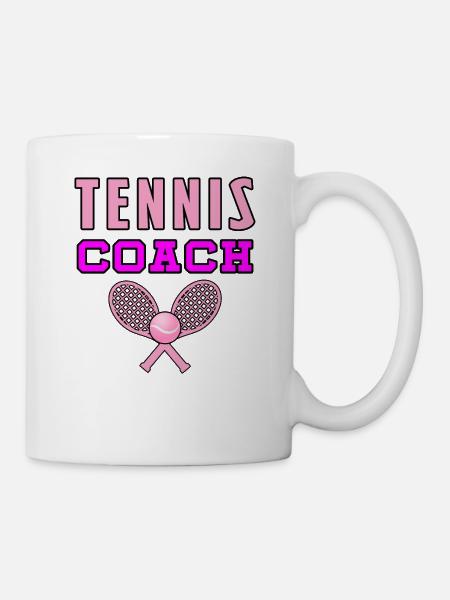 Tennis Coach - Tasse - Weiß