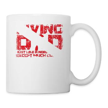 Diving Dad Lustiges Taucher Geschenk Papa Vatertag - Tasse - Weiß - Rechts