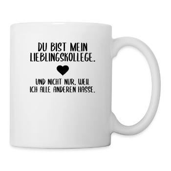Lieblingskollege Arbeit Büro Abschied - Tasse - Weiß - Rechts
