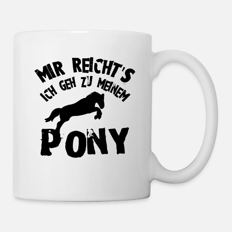 poney - Mug blanc - blanc