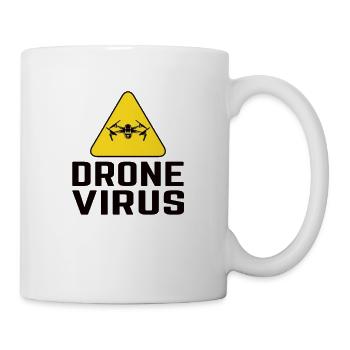 Drone Virus Drohne Drohnen Pilot Geschenk - Tasse - Weiß - Rechts
