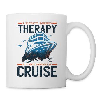 Kreuzfahrt Kreuzfahrtreise Kreuzfahrtschiff Reise - Tasse - Weiß - Rechts